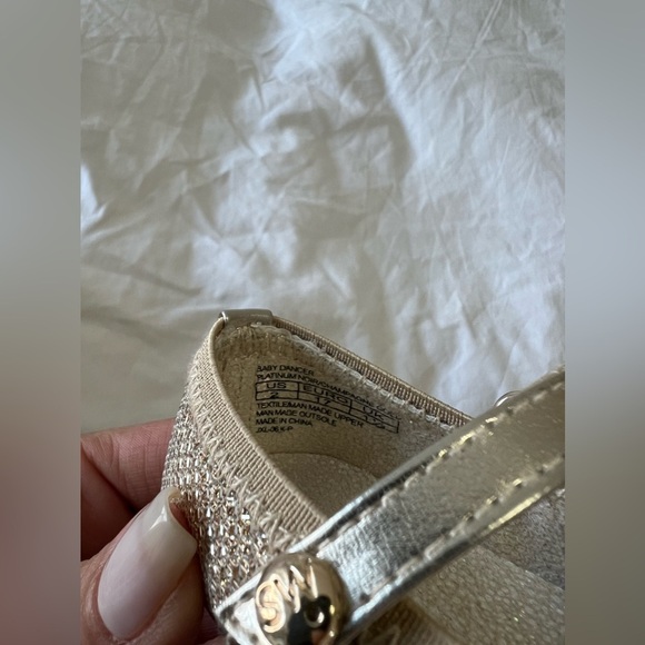 Stuart Weitzman | Baby SZ 2 (3-6 Months) | My 1st Weitzman’s Gold Glitter Shoes - Picture 5 of 10
